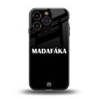 madafaka back phone cover | glass case for iphone 16 pro