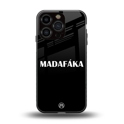madafaka back phone cover | glass case for iphone 16 pro