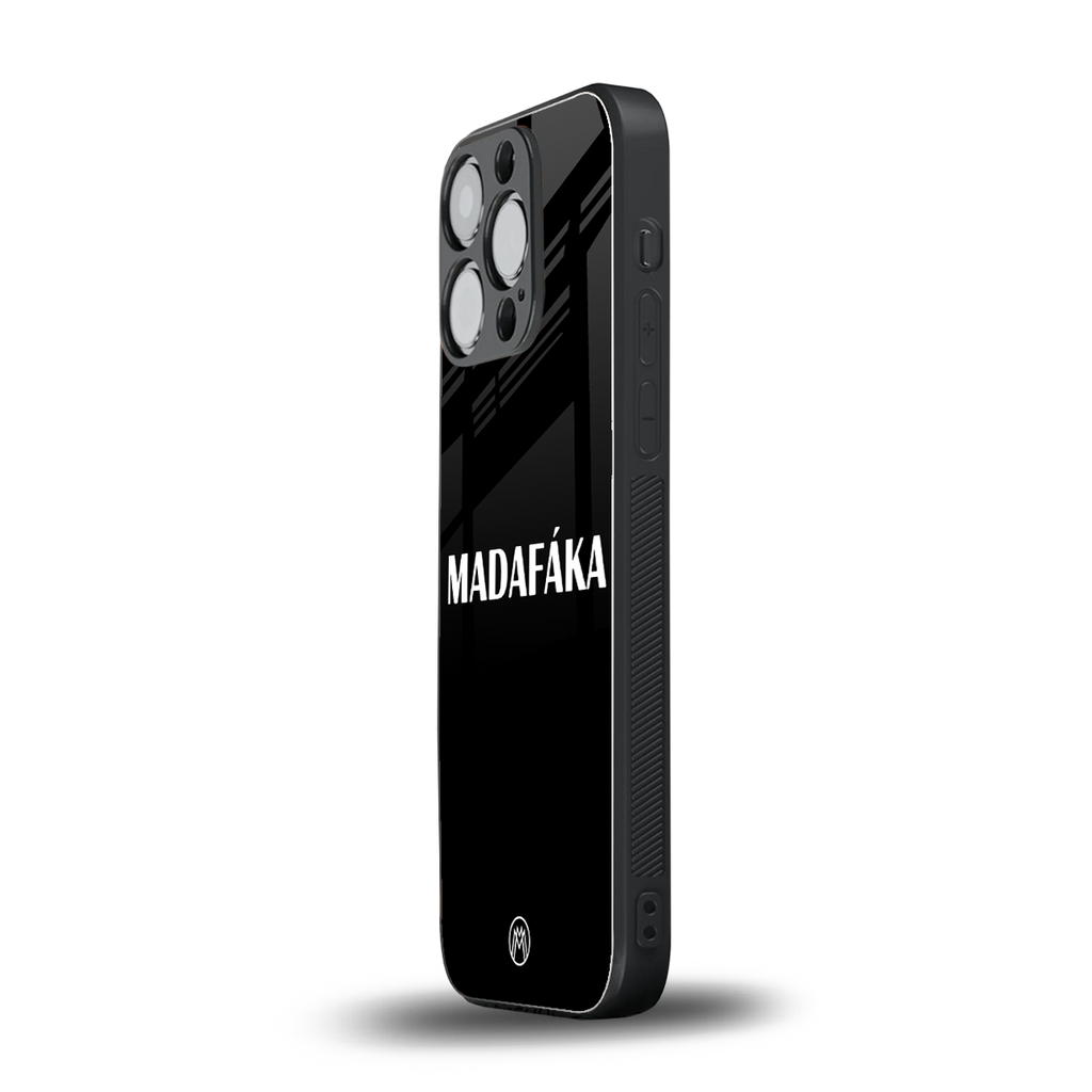 madafaka back phone cover | glass case for iphone 16 pro