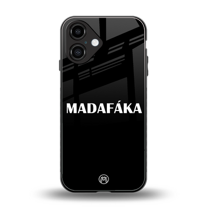 madafaka back phone cover | glass case for iphone 16