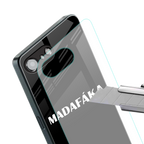 madafaka back phone cover | glass case for iphone 16e