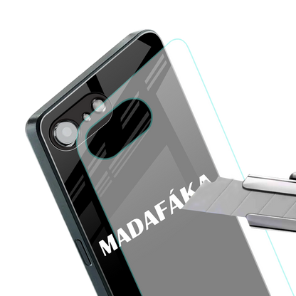 madafaka back phone cover | glass case for iphone 16e