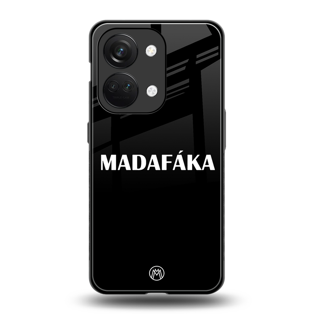 madafaka back phone cover | glass case for oneplus nord 3