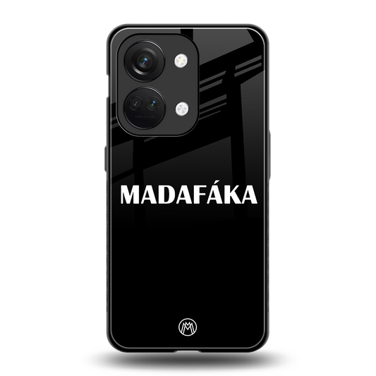 madafaka back phone cover | glass case for oneplus nord 3
