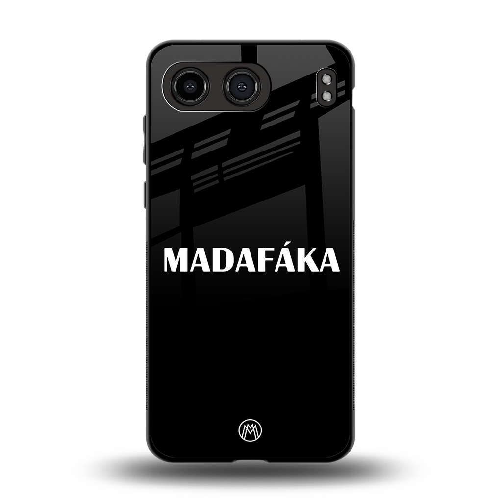 madafaka back phone cover | glass case for oneplus nord 4