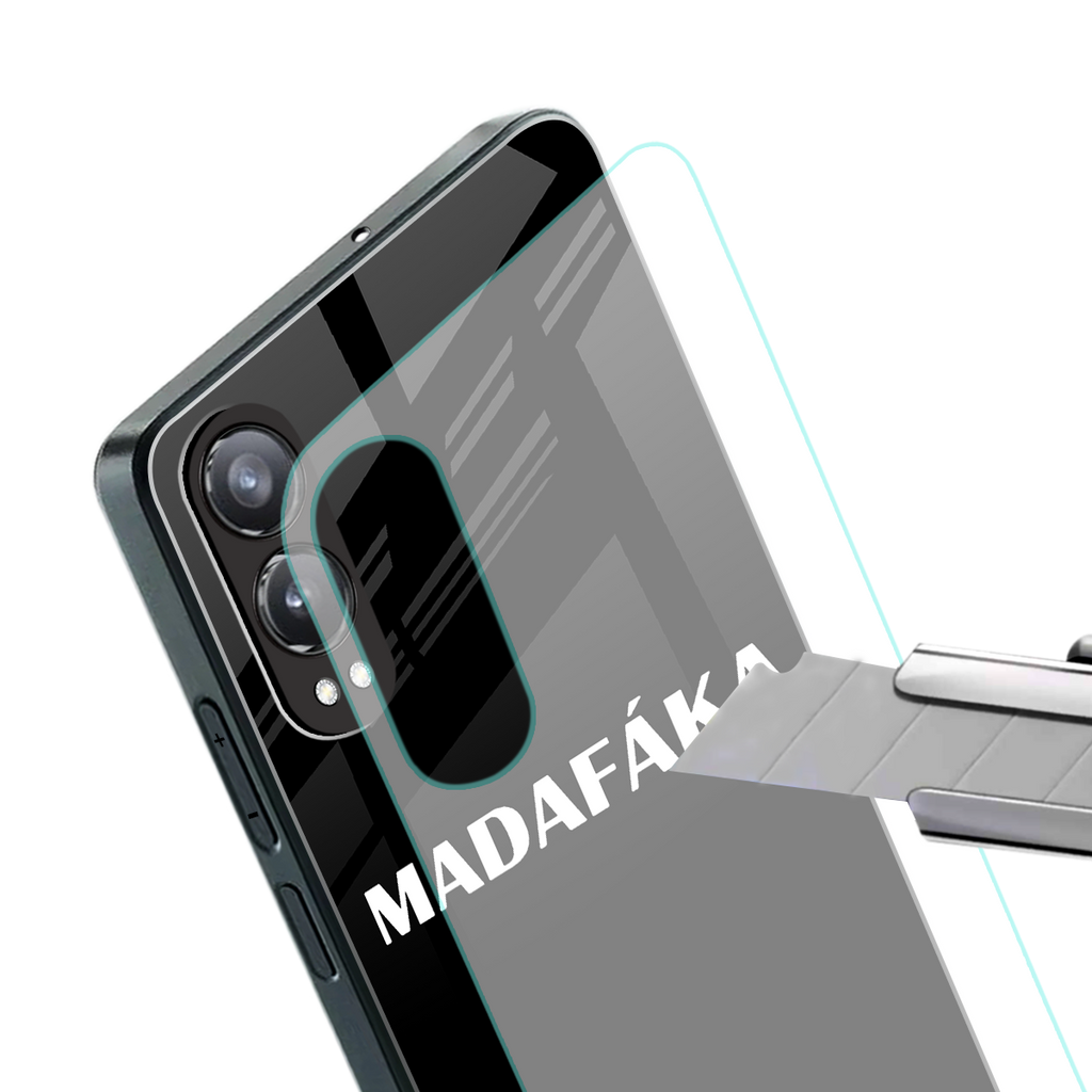 madafaka back phone cover | glass case for oneplus nord ce 4 lite