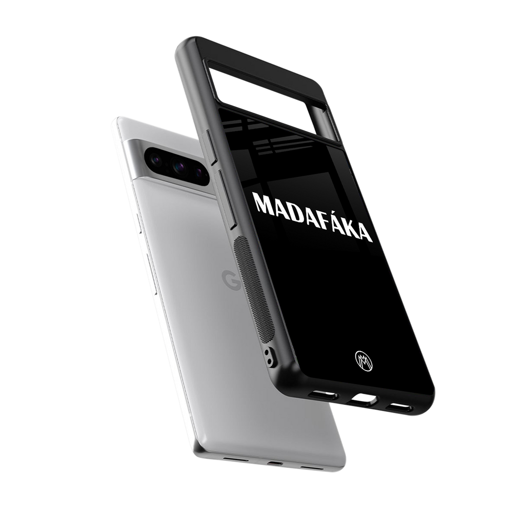 madafaka back phone cover | glass case for google pixel 8 pro
