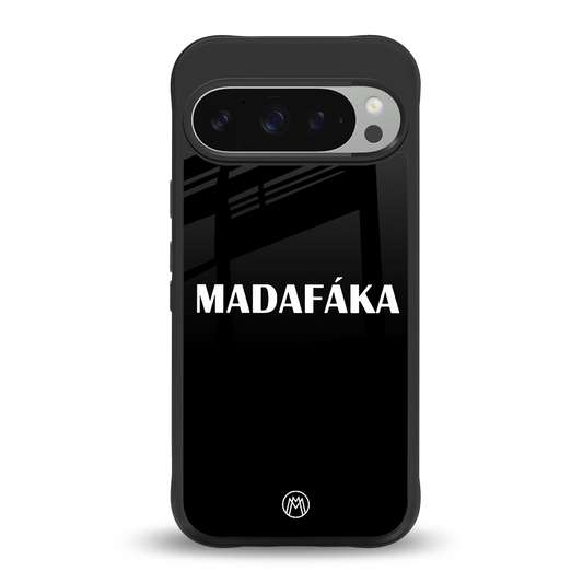 madafaka back phone cover | glass case for google pixel 9 pro xl