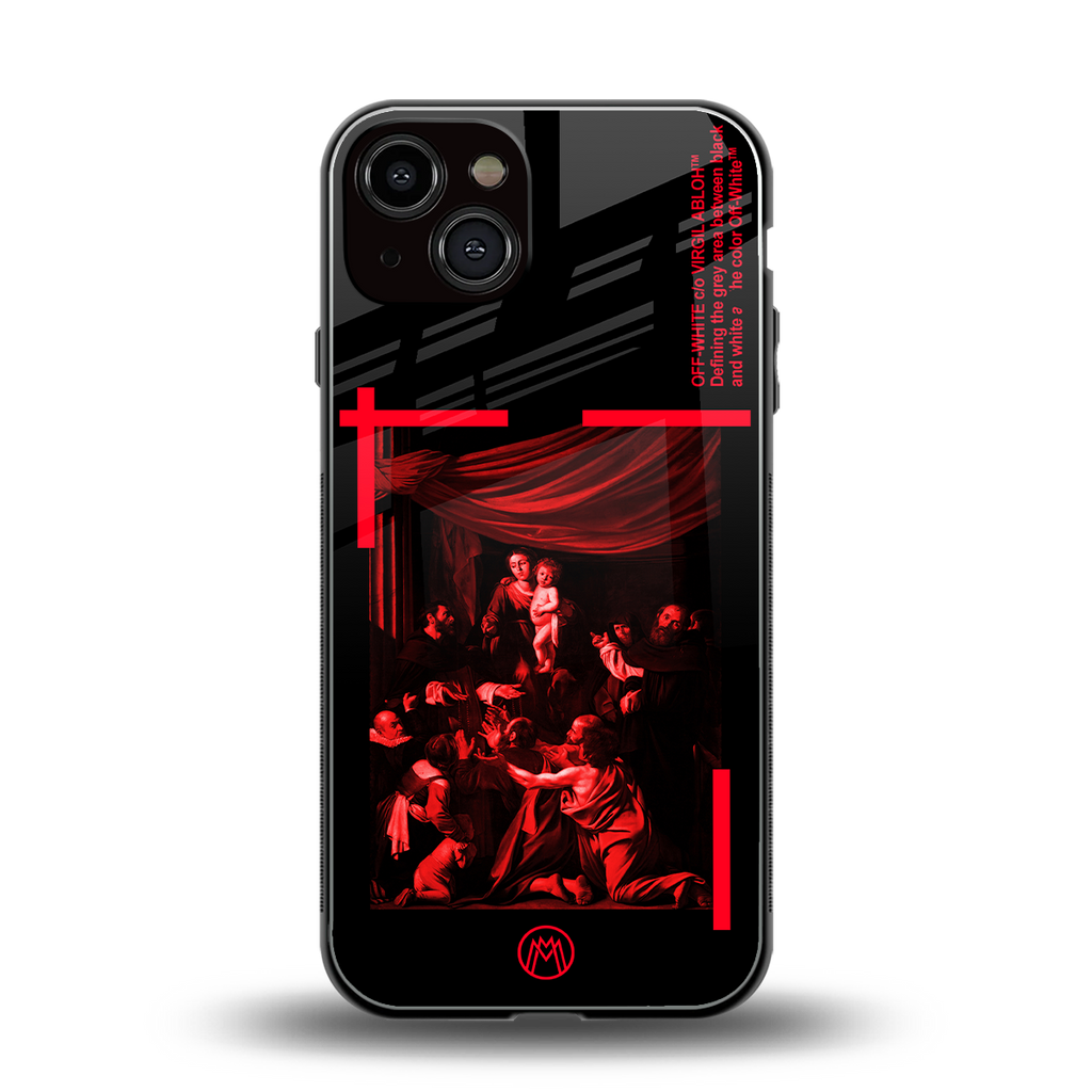 madonna of the rosary back phone cover | glass case for iphone 13