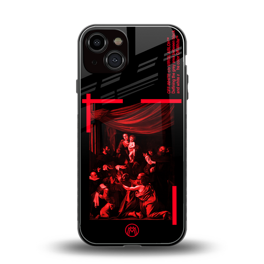 madonna of the rosary back phone cover | glass case for iphone 13