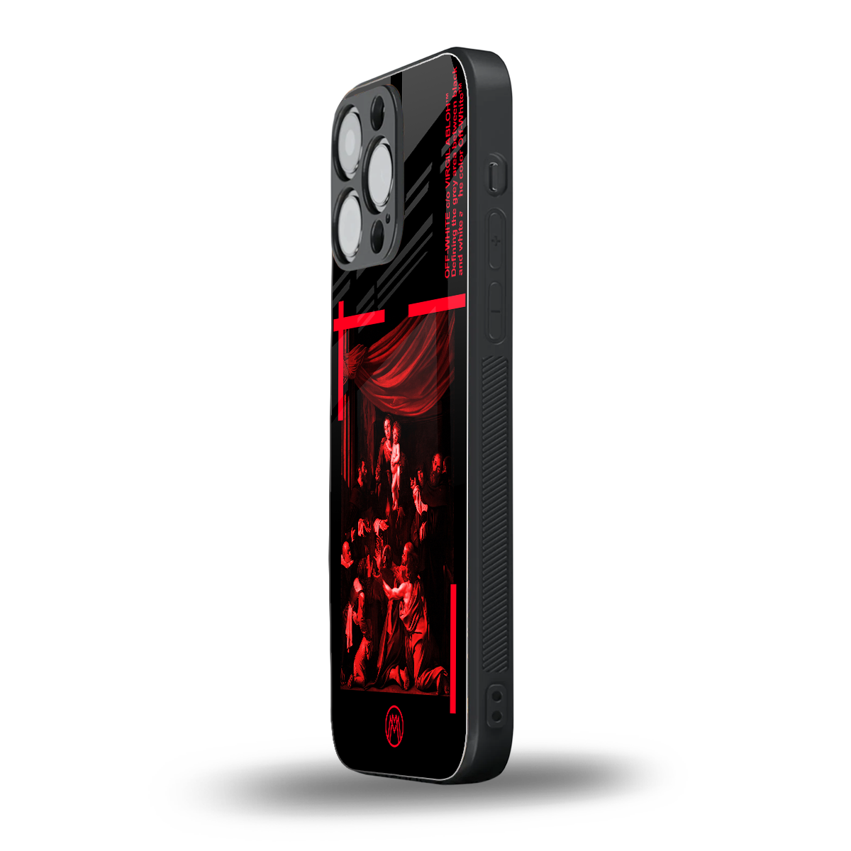 madonna of the rosary back phone cover | glass case for iphone 15 pro max