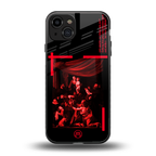madonna of the rosary back phone cover | glass case for iphone 15