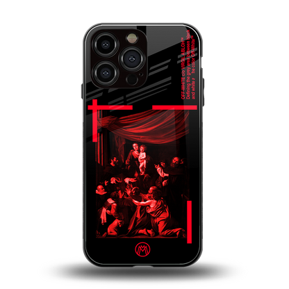 madonna of the rosary back phone cover | glass case for iphone 16 pro max