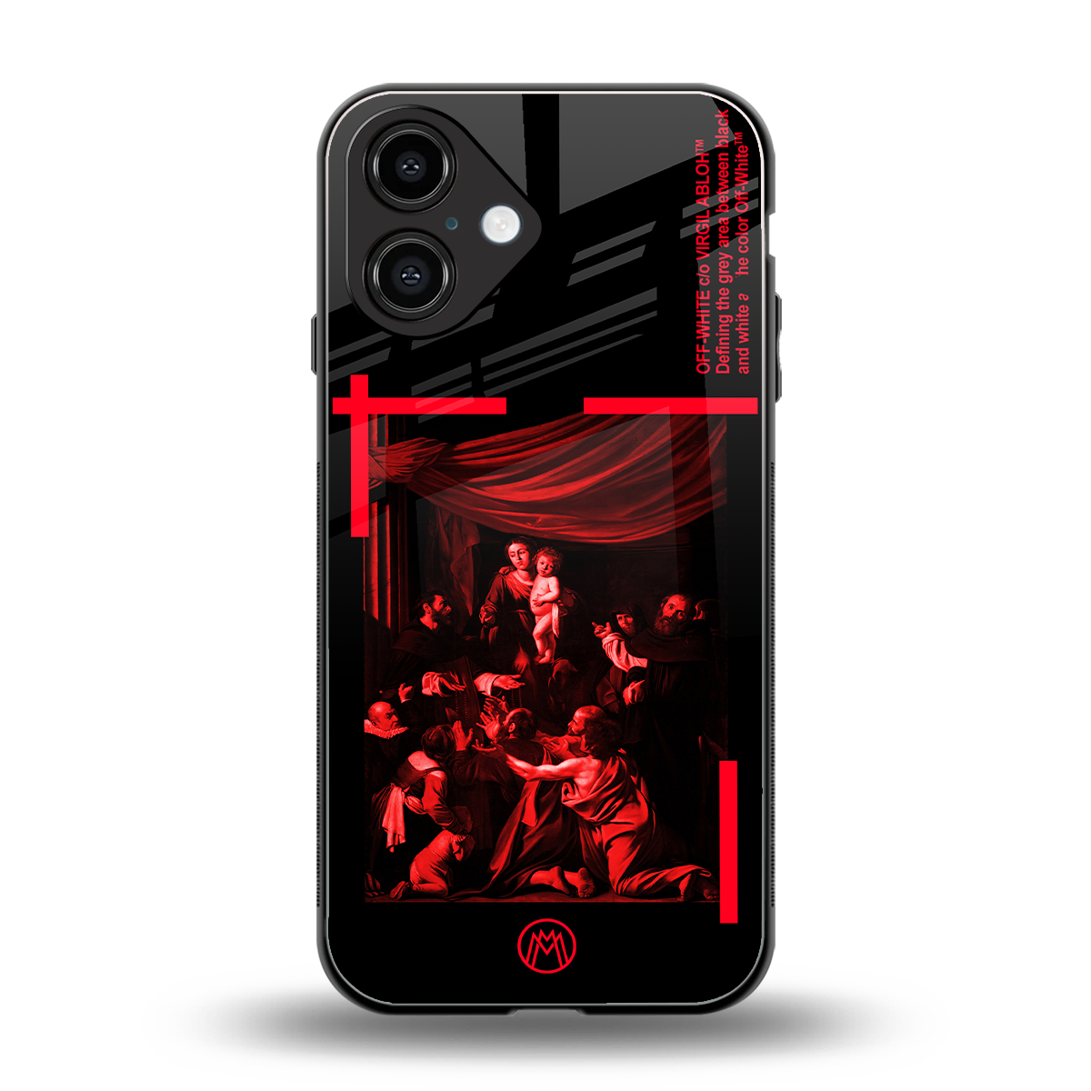 madonna of the rosary back phone cover | glass case for iphone 16