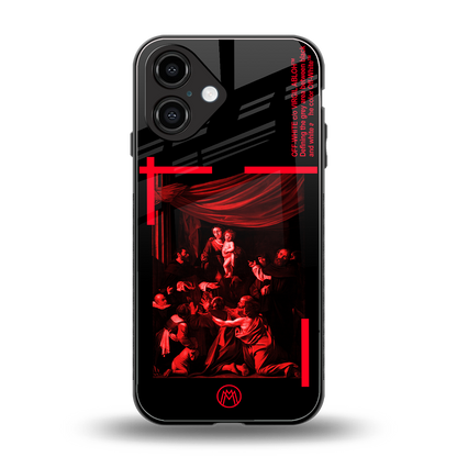 madonna of the rosary back phone cover | glass case for iphone 16