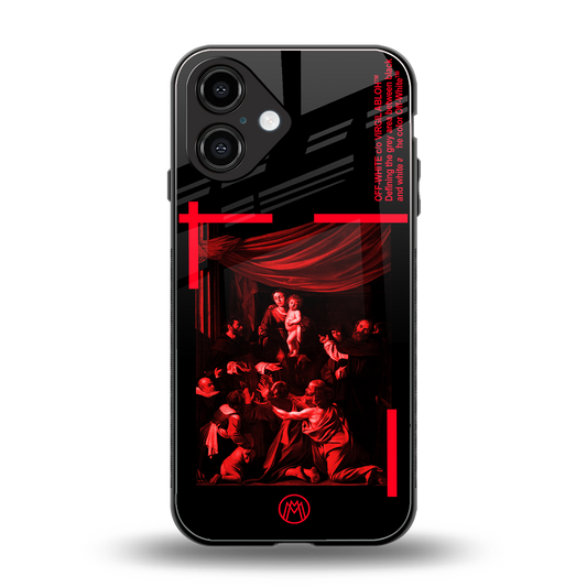 madonna of the rosary back phone cover | glass case for iphone 16