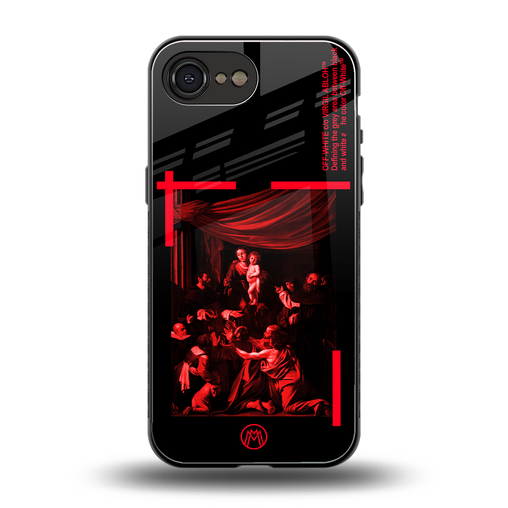 madonna of the rosary back phone cover | glass case for iphone 16e