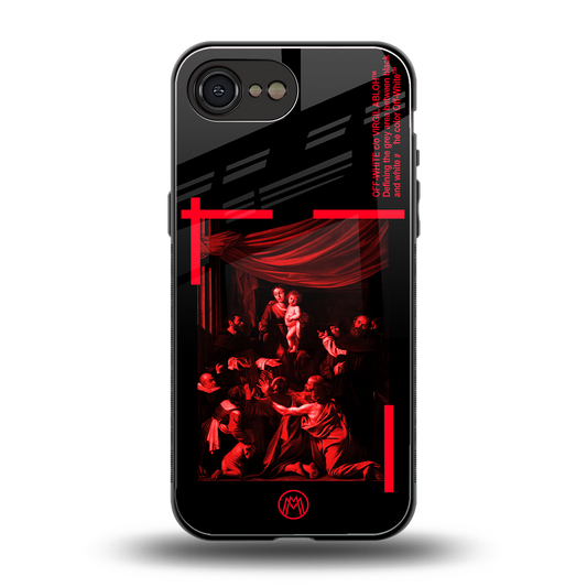 madonna of the rosary back phone cover | glass case for iphone 16e