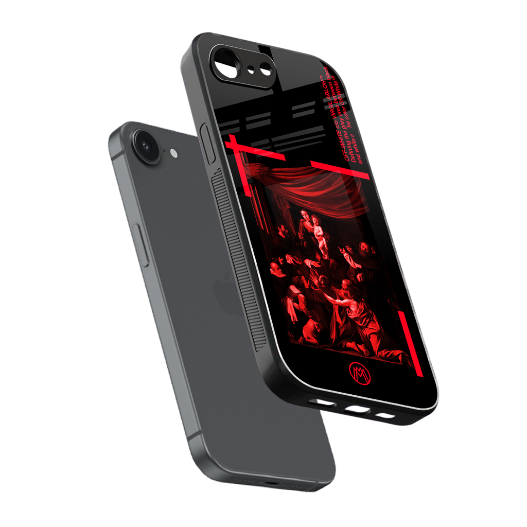 madonna of the rosary back phone cover | glass case for iphone 16e