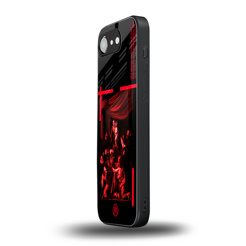 madonna of the rosary back phone cover | glass case for iphone 16e