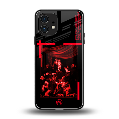 madonna of the rosary back phone cover | glass case for nothing phone 1
