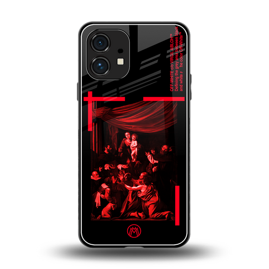 madonna of the rosary back phone cover | glass case for nothing phone 1