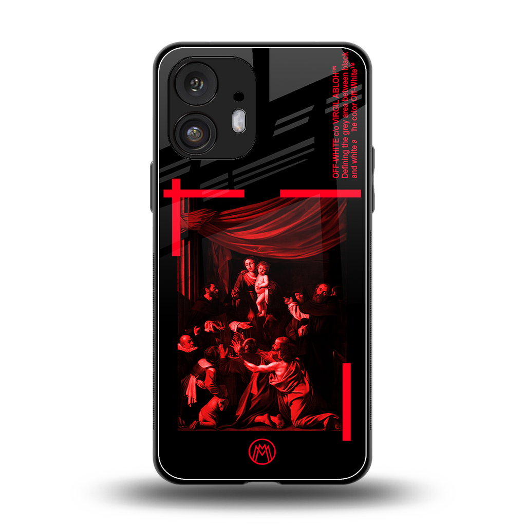 madonna of the rosary back phone cover | glass case for nothing phone 2