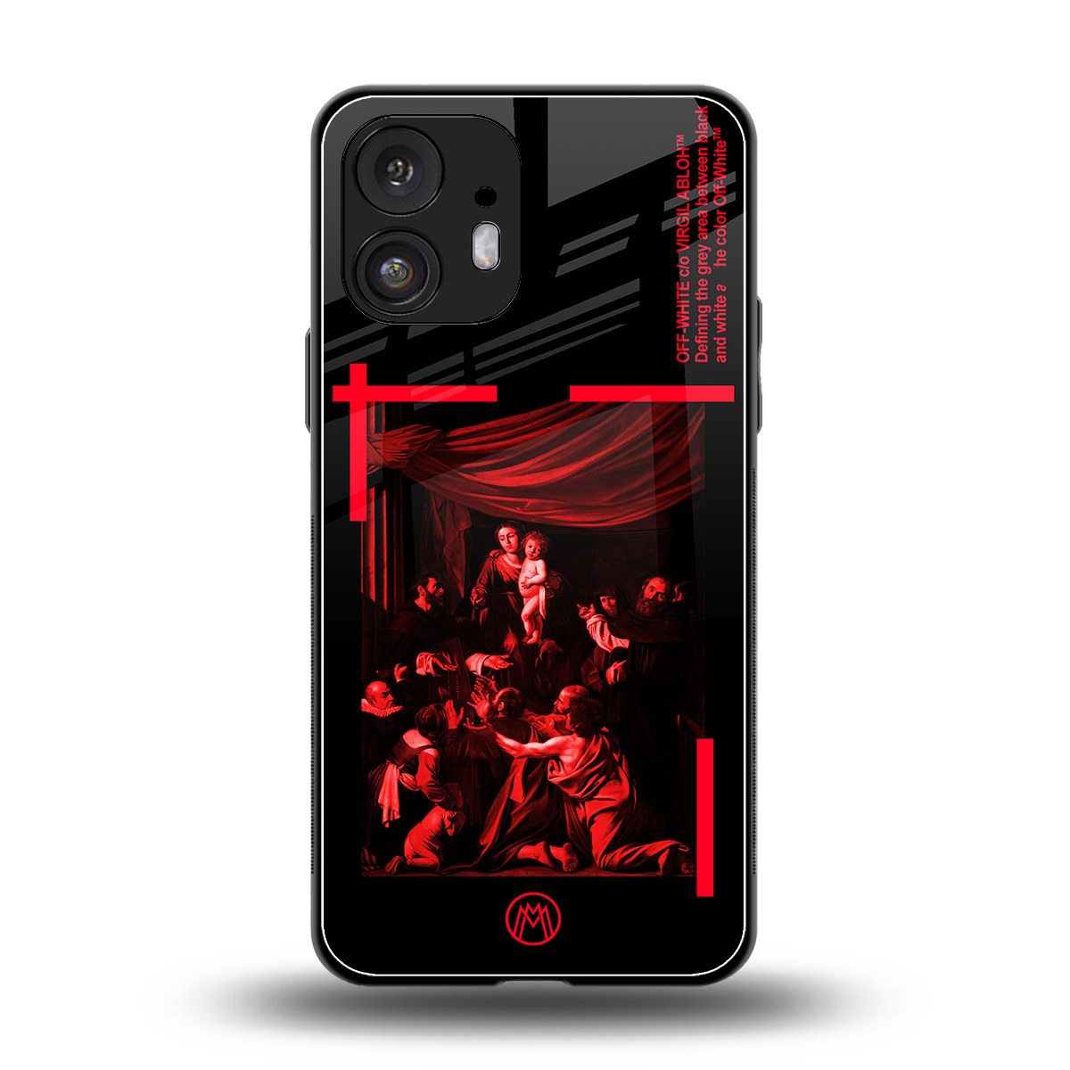 madonna of the rosary back phone cover | glass case for nothing phone 2