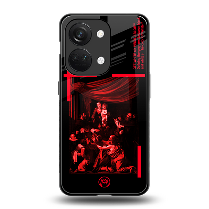 madonna of the rosary back phone cover | glass case for oneplus nord 3