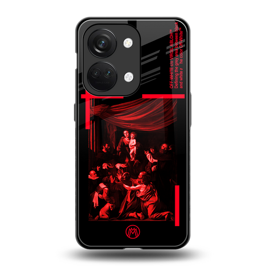 madonna of the rosary back phone cover | glass case for oneplus nord 3