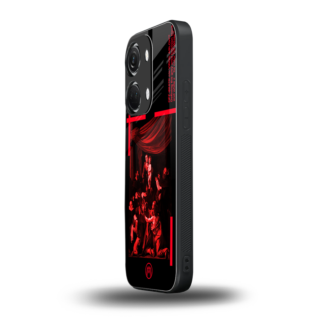 madonna of the rosary back phone cover | glass case for oneplus nord 3