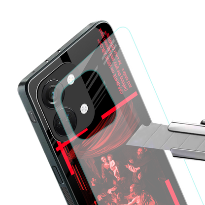 madonna of the rosary back phone cover | glass case for oneplus nord 3