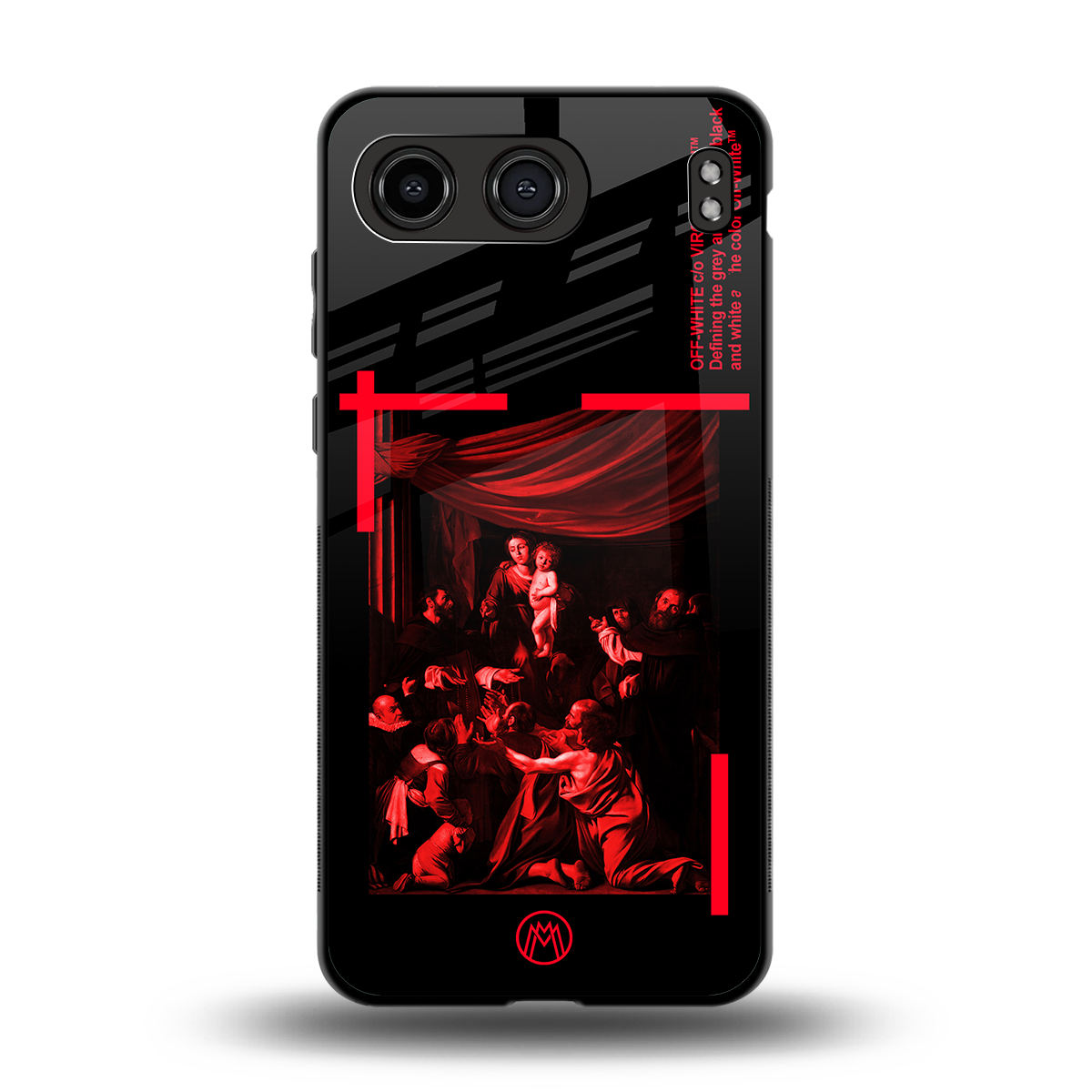 madonna of the rosary back phone cover | glass case for oneplus nord 4