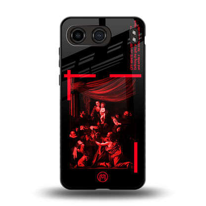 madonna of the rosary back phone cover | glass case for oneplus nord 4