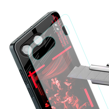 madonna of the rosary back phone cover | glass case for oneplus nord 4
