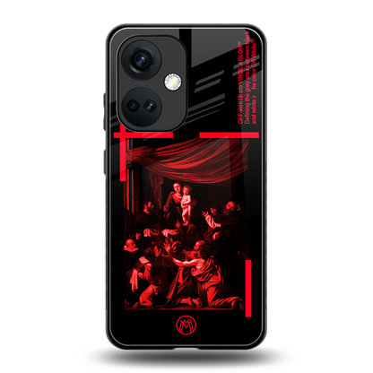madonna of the rosary back phone cover | glass case for oneplus nord ce 3