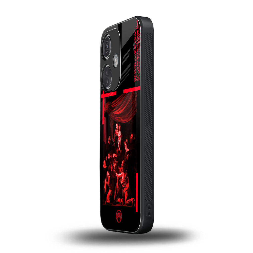 madonna of the rosary back phone cover | glass case for oneplus nord ce 3