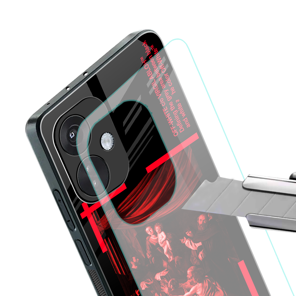 madonna of the rosary back phone cover | glass case for oneplus nord ce 3