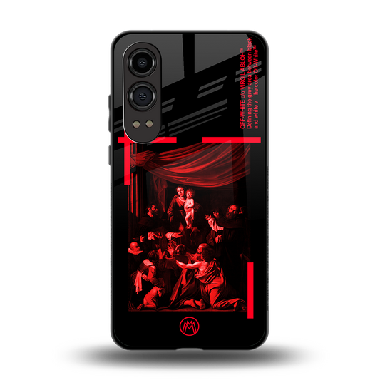 madonna of the rosary back phone cover | glass case for oneplus nord ce 4 lite