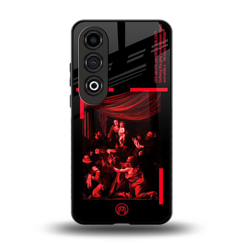 madonna of the rosary back phone cover | glass case for oneplus nord ce 4