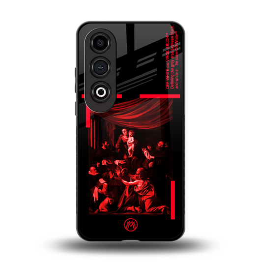 madonna of the rosary back phone cover | glass case for oneplus nord ce 4