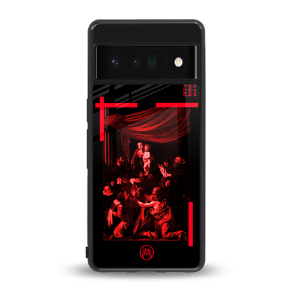 madonna of the rosary back phone cover | glass case for google pixel 6 pro