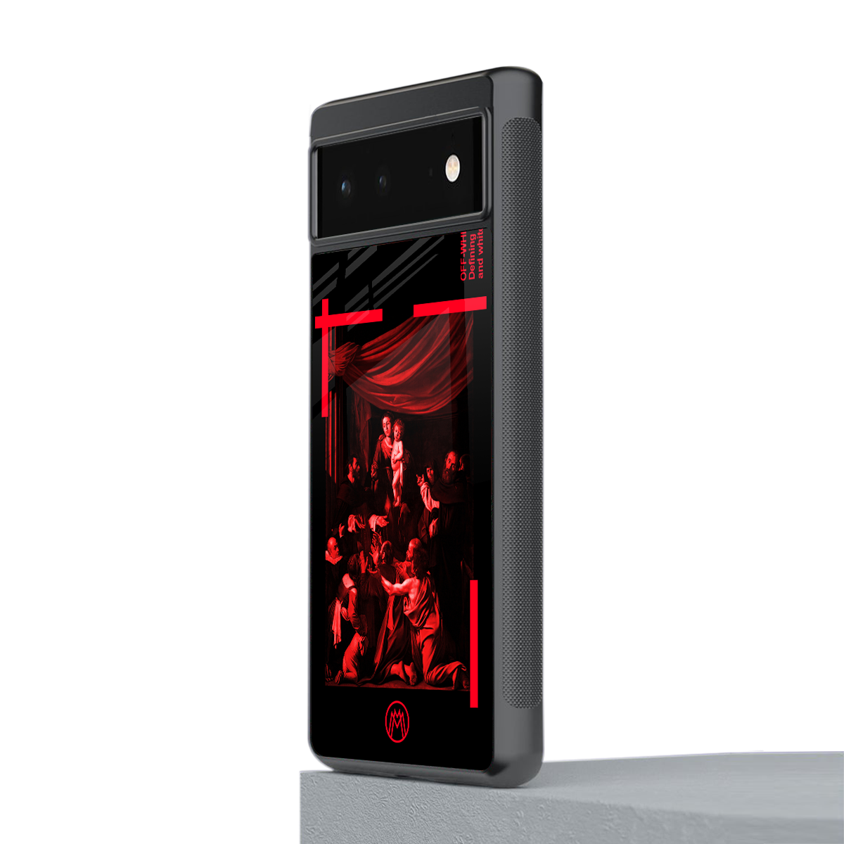 madonna of the rosary back phone cover | glass case for google pixel 6