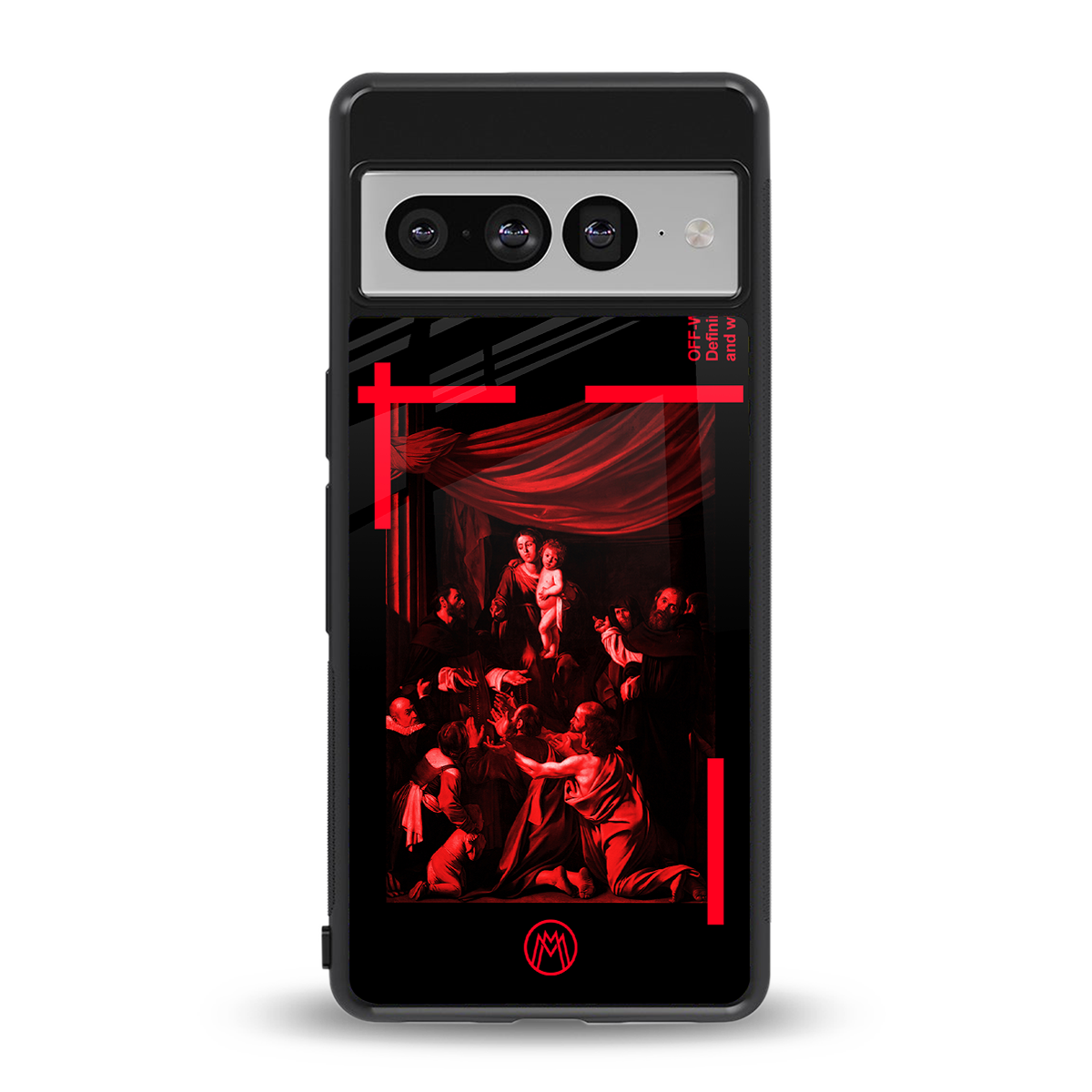 madonna of the rosary back phone cover | glass case for google pixel 7 pro