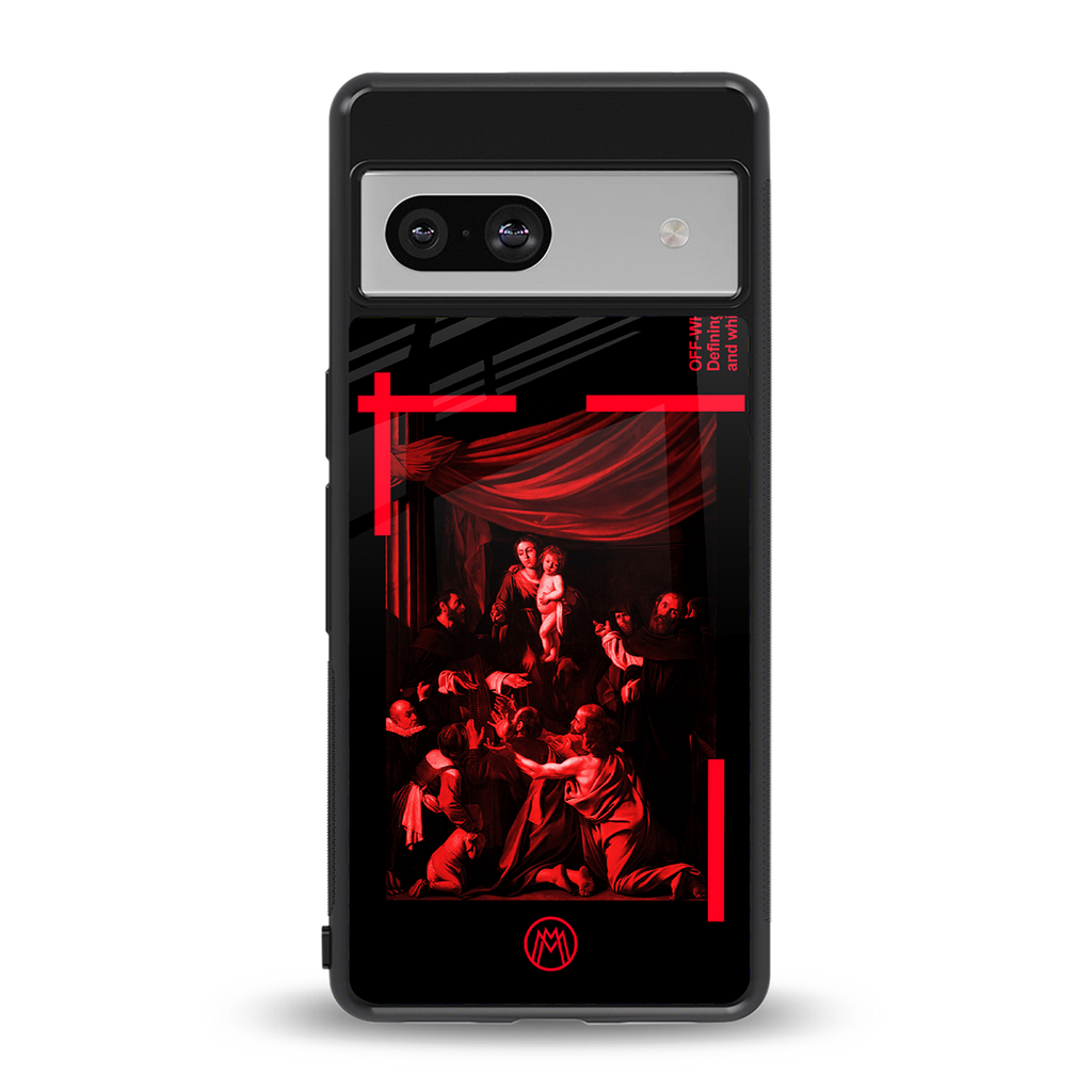 madonna of the rosary back phone cover | glass case for Google Pixel 7