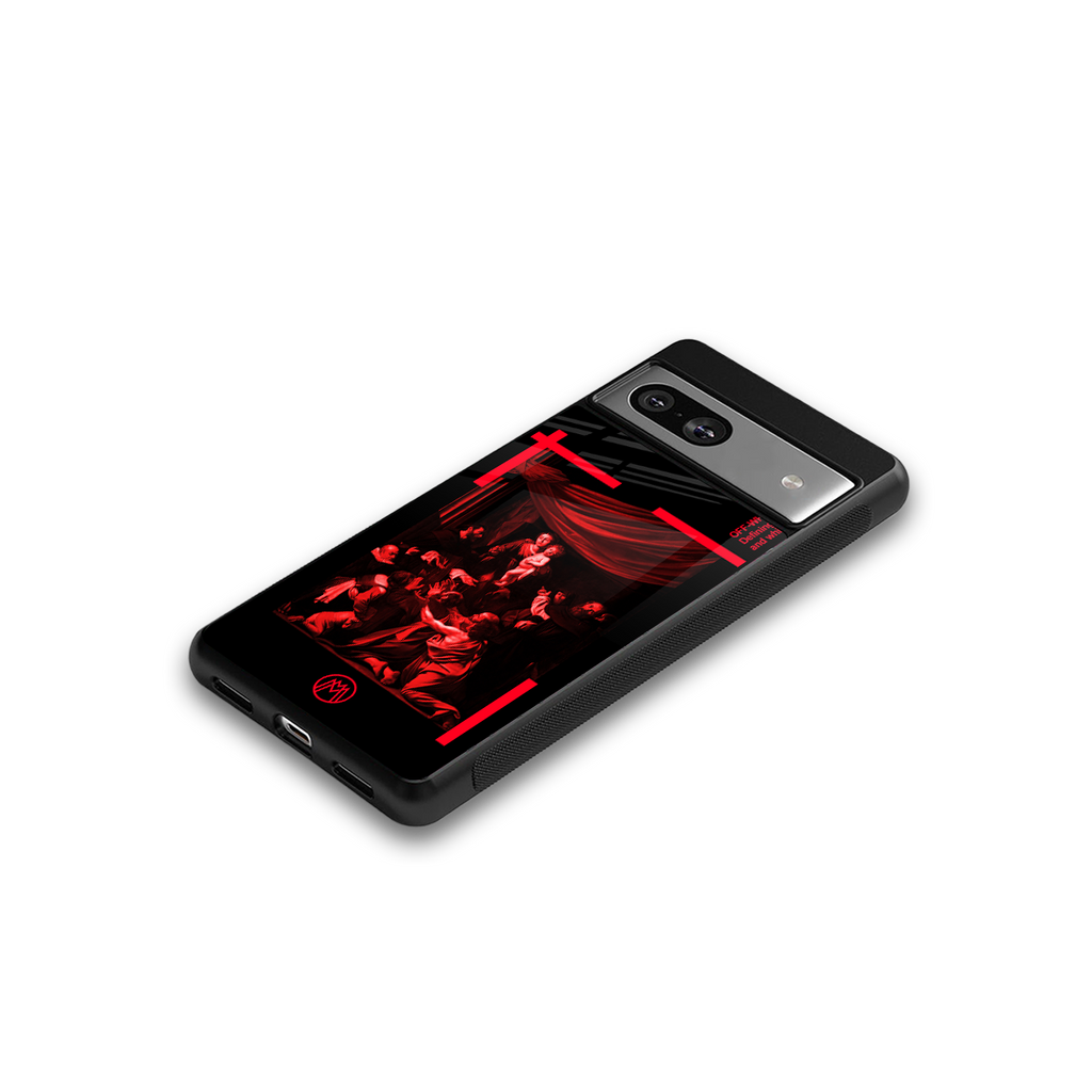 madonna of the rosary back phone cover | glass case for Google Pixel 7