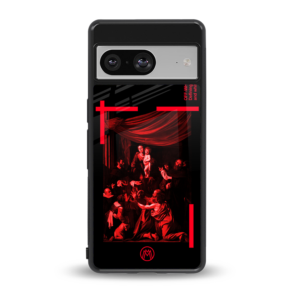 madonna of the rosary back phone cover | glass case for Google Pixel 8