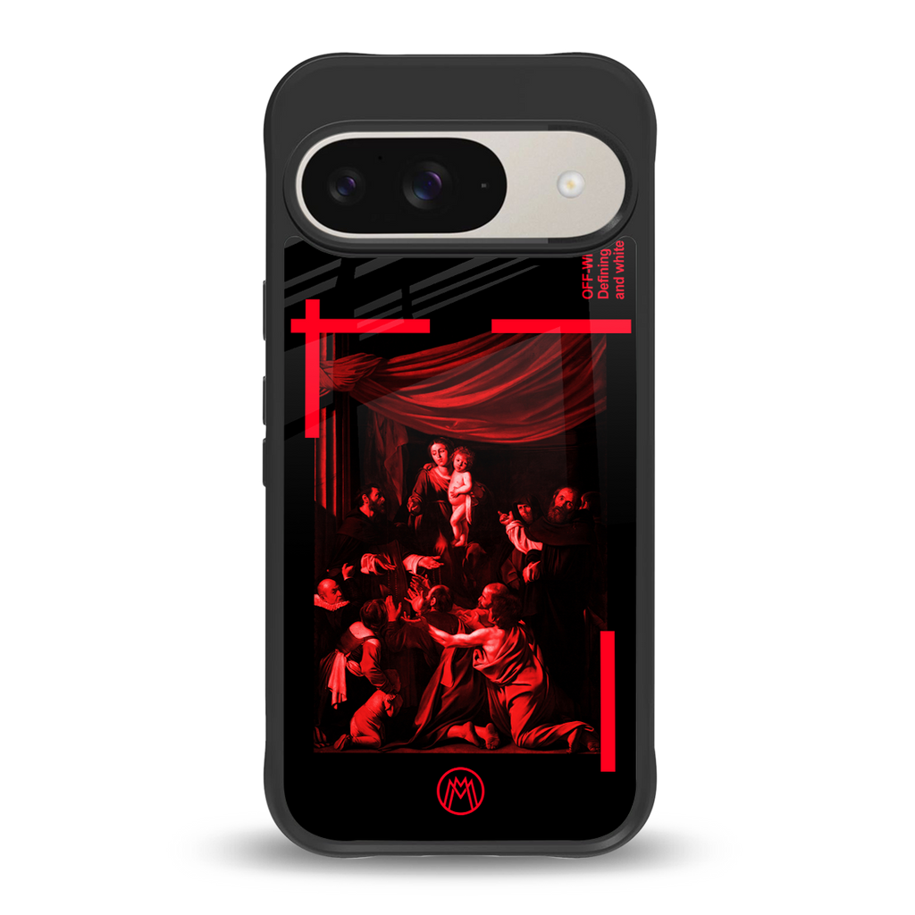 madonna of the rosary back phone cover | glass case for google pixel 9