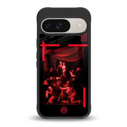 madonna of the rosary back phone cover | glass case for google pixel 9