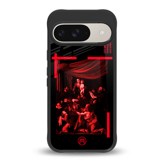 madonna of the rosary back phone cover | glass case for google pixel 9